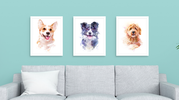 Custom Watercolor Pet Portraits & Artwork - Remarkebly