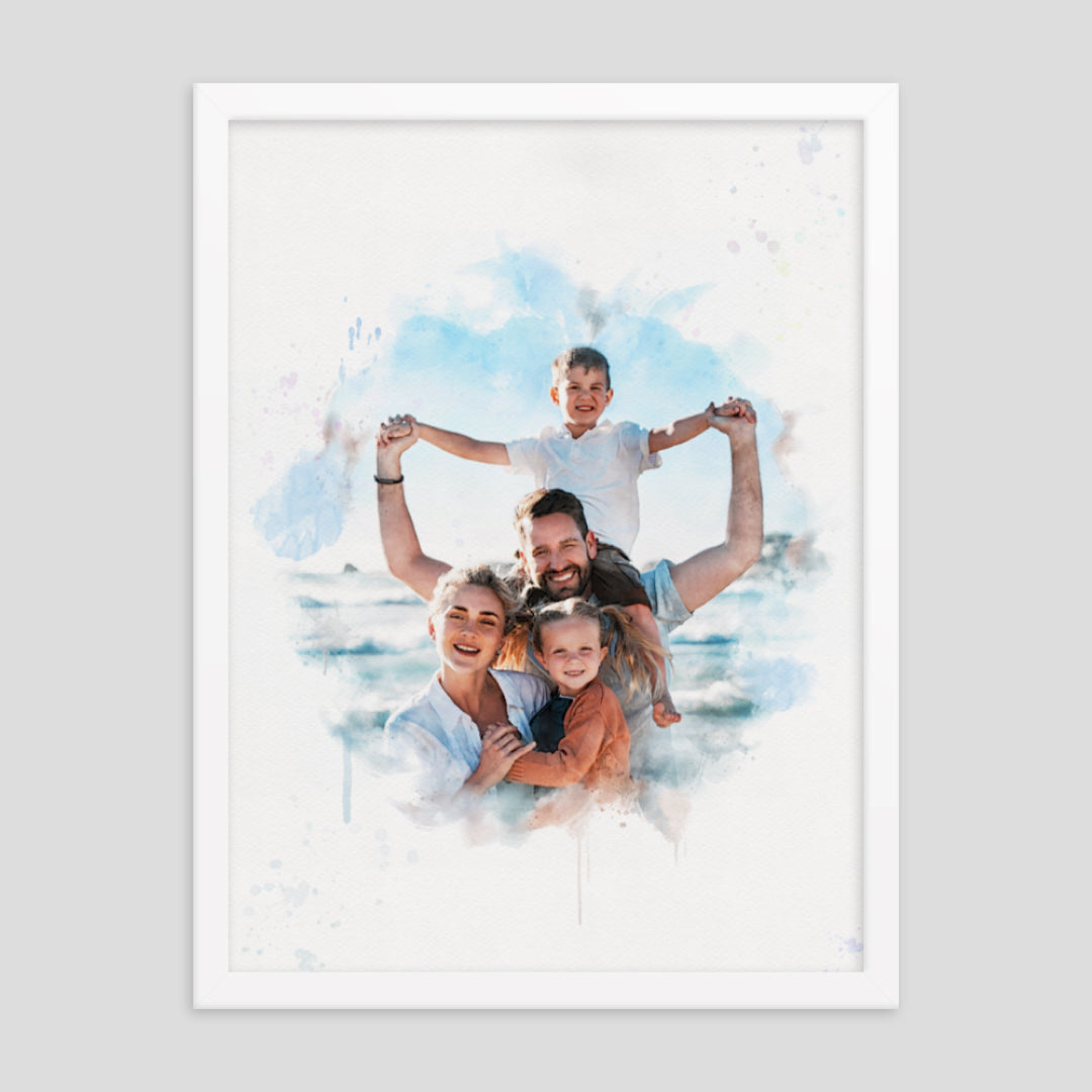 Family Portrait, Custom Family Portrait Illustration 