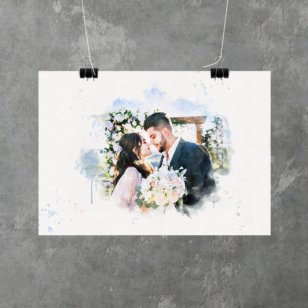 A painting gift for the wedding couple Canvas Print / Canvas Art by Mary  Cahalan Lee - aka PIXI - Pixels