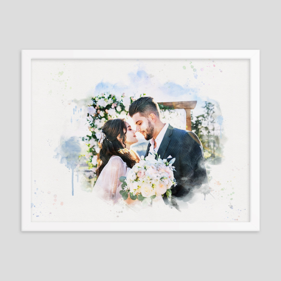 Wedding & Bridal Custom Portrait - Framed